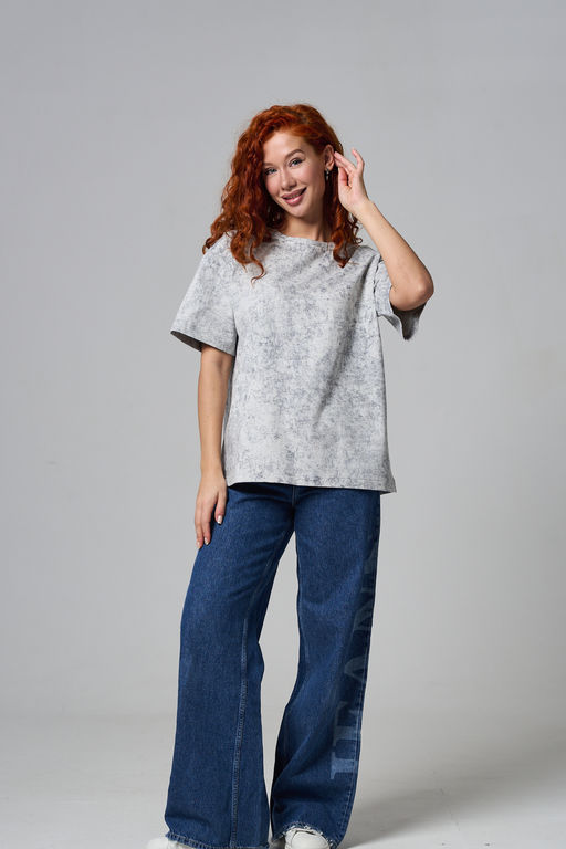 14502 футболка женская оверсайз