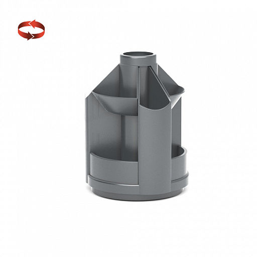 Цена за 1 шт. Подставка настольная вращающаяся пластиковая ErichKrause Mini Desk, Classic, серый