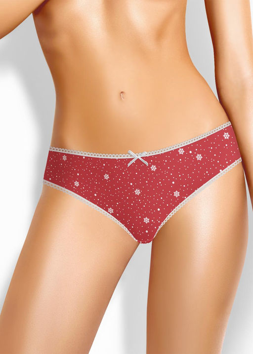 B1054к Трусы жен. Clever (рубиновый/молочный