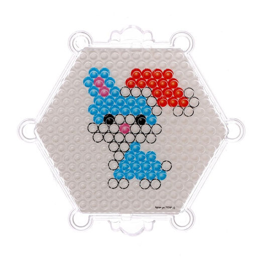 Аквамозаика Зайчик, 10 трафаретов, 900 шариков - Школа талантов фото 8