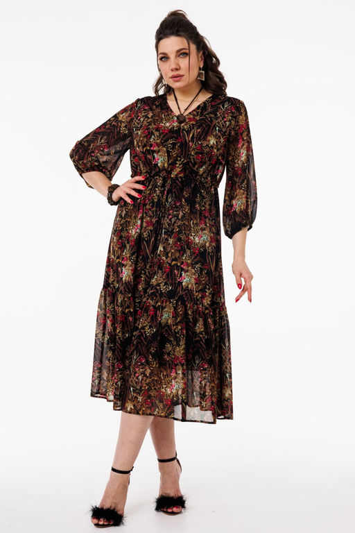 Платье ANELLI 1504 цвет явы  фото 5