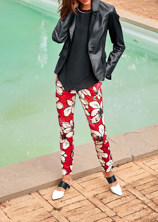 Брюки, красно-пестрые - Heine фото 4