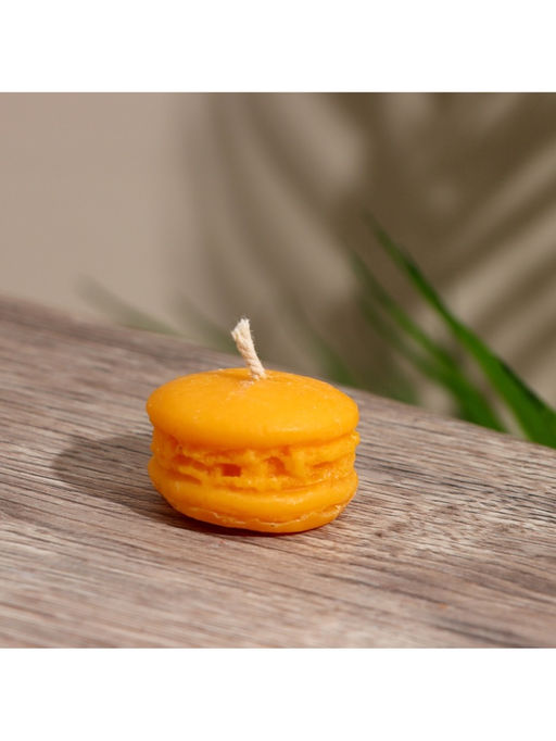 Цена за 4 шт. Свеча "Макарун" 3,5х3,5х2 см, соевый воск МИКС