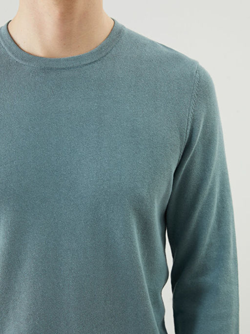 Bisiklet Yaka Erkek Triko Kazak