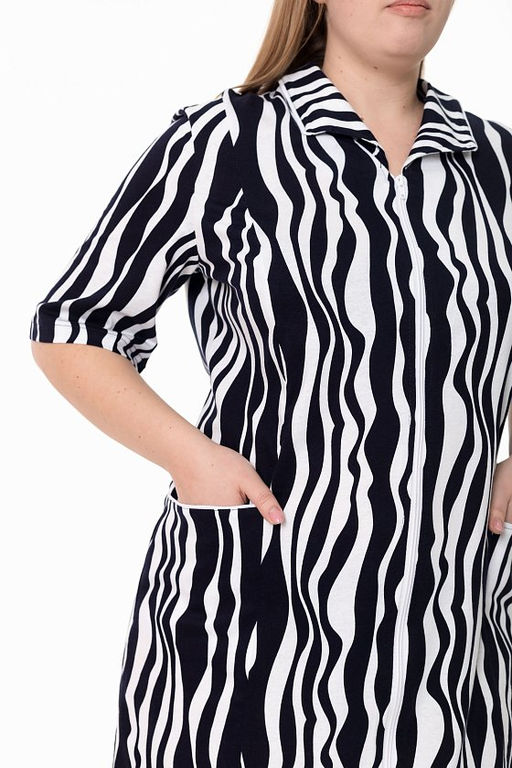 Халат М324282сб синий/белый - Елена фото 7