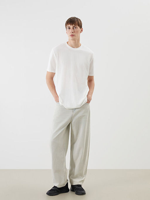 Loose Fit Erkek Jean Pantolon