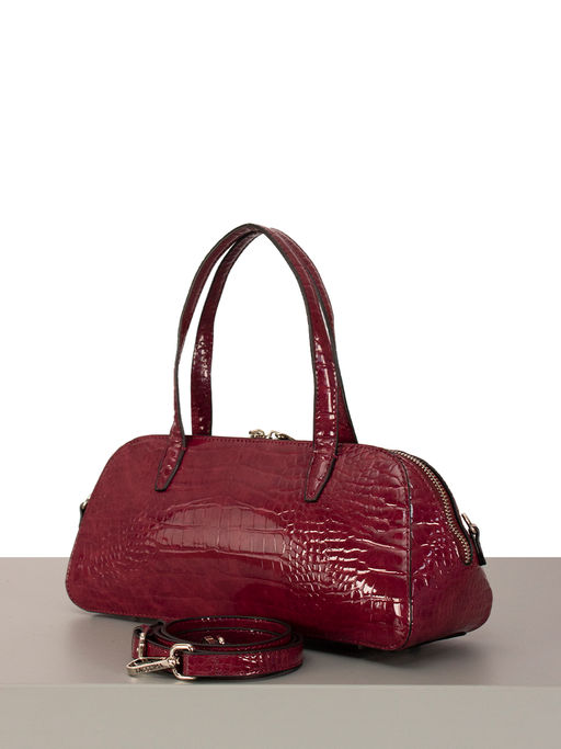 LACCOMA сумка J2040-бордовый эко кожа хлопок  фото 4