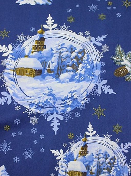 Дорожка Накануне Рождества, ш.0.5м, хлопок-100%, 226гр/м.кв, раппорт 64см