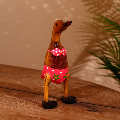 Сувенир «Утка в купальнике», 25 см, дерево