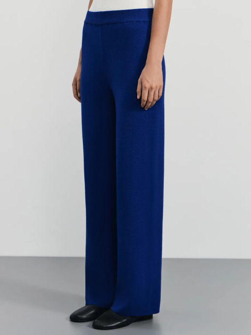 Прямые вязаные брюки из вискозы / Zarina  фото 3