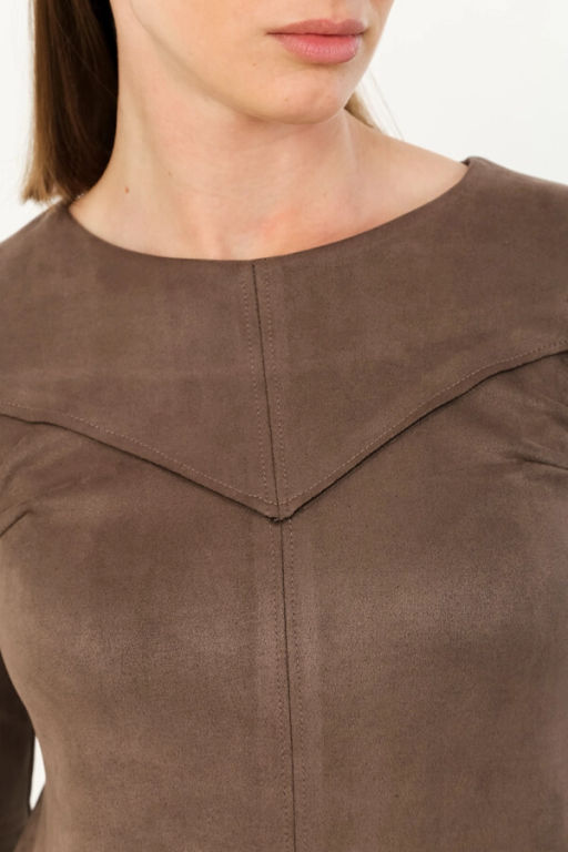 Платье женское, цвет коричневый