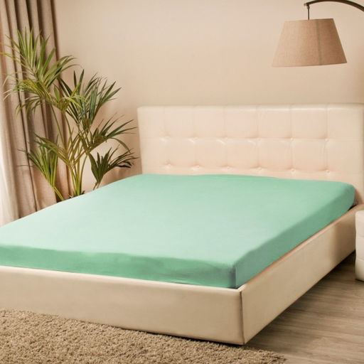 Простыня на резинке Купу-купу, 80х200х20 см, ментол, трикотаж - Kupu-kupu фото 2