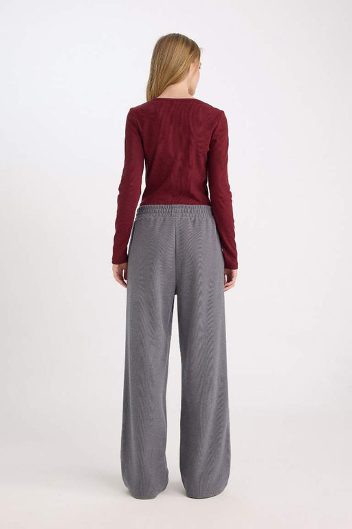 Широкие брюки с широкими карманами и длинными спортивными штанами на шнуровке - Defacto фото 6