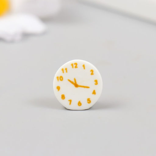 Цена за 5 шт. Декор для творчества полистоун «Настенные часы», 1.6×1.7 см