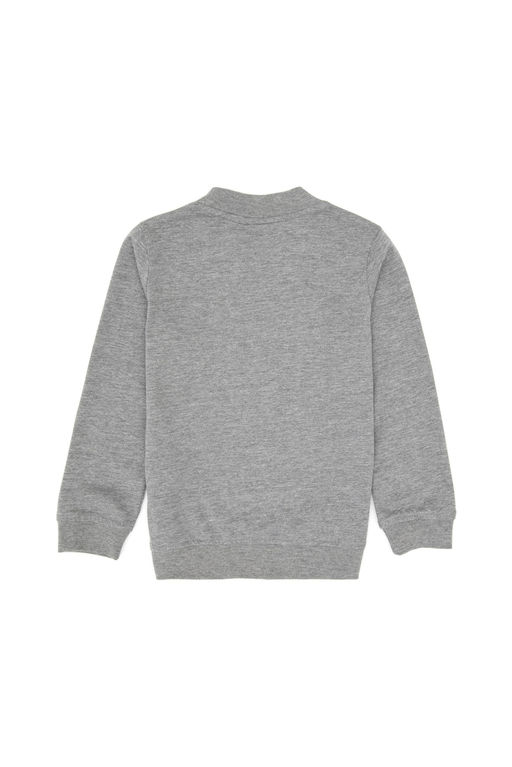 Erkek _ocuk Gri Melanj Basic Bisiklet Yaka Sweatshirt Sepette S_rpriz _ndirim - U.s. polo assn фото 2