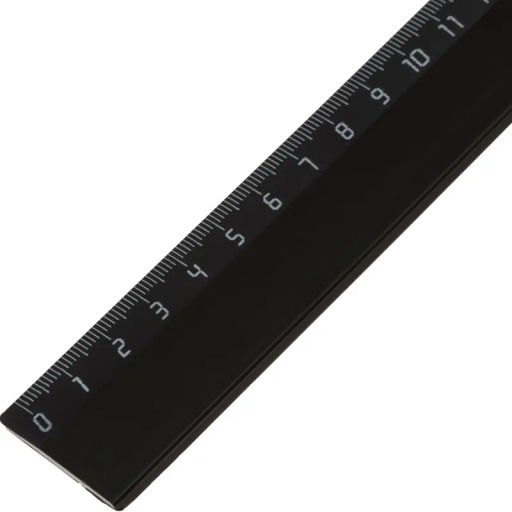 Линейка 30см Attache Economy пластик черная