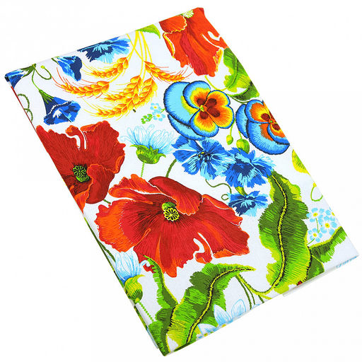 "Вышивка" Скатерть-дорожка на стол набивная 50х148см, 231г/м2, хлопок 100%, "Домашняя мода" (Россия)