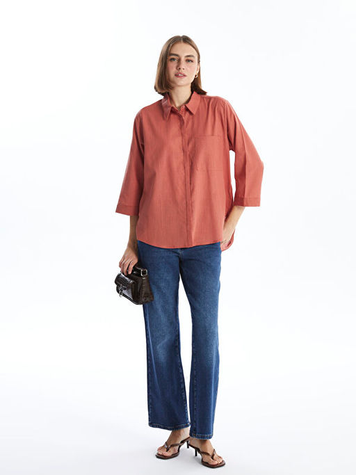 D?z Uzun Kollu Kad?n G?mlek