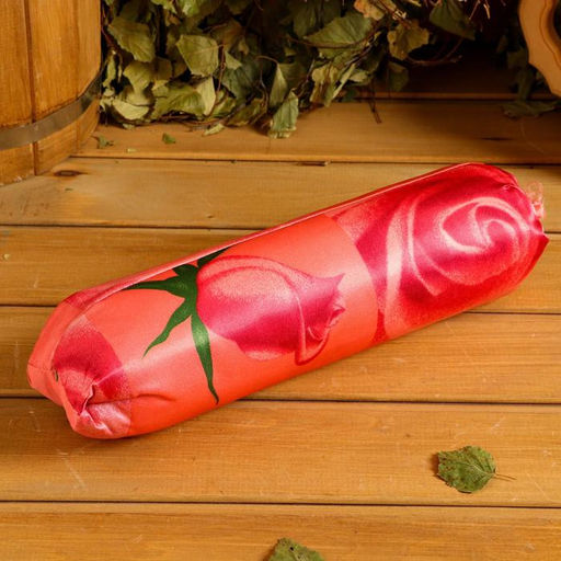 Подушка-валик с лавандой и стружкой можжевельника, сувенирный, 10×28 см, МИКС