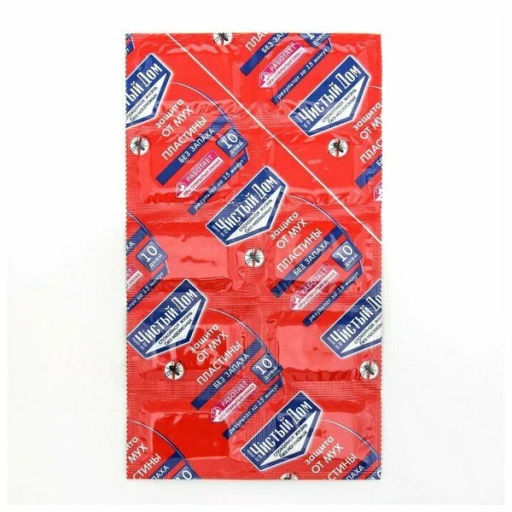 ЧИСТЫЙ ДОМ от мух Пластины (10шт)