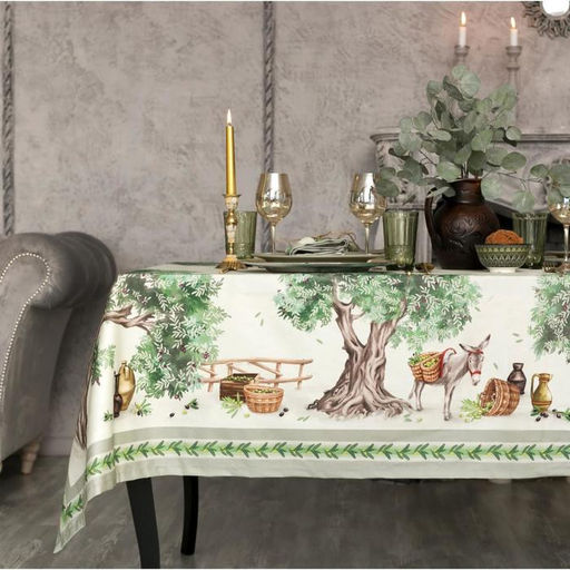 Скатерть Этель Olivia 180×145 см +/- 3 см, 100% хлопок, саржа 190 г/м²