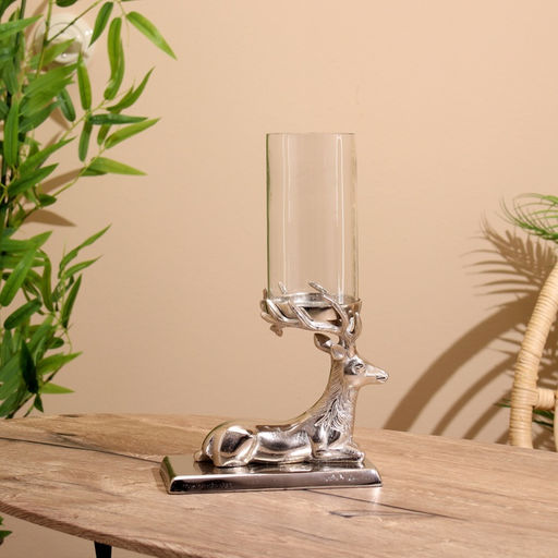 Подсвечник «Олень», 21×11×35 см, алюминий