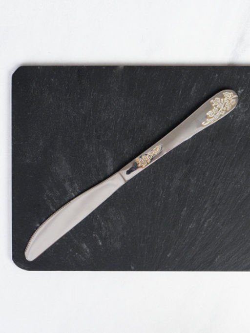 Нож столовый 1 штука Золото Кантата Глянец / MJ3284-1 /уп 100/ - Галеонтрейд фото 2