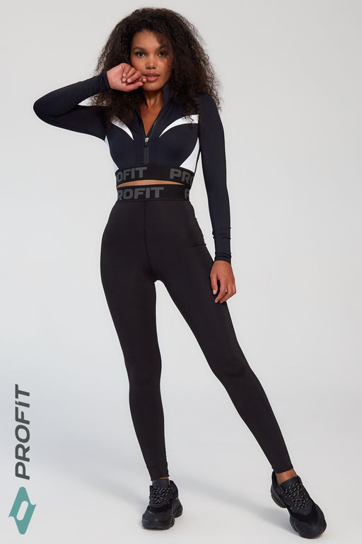 Спортивный топ на молнии, черный bl.060.001 - Profit фото 13