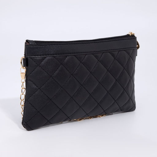 Сумка-клатч на молнии, цвет чёрный - Simaland фото 2