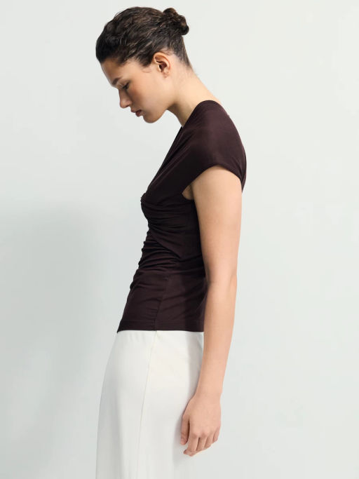 Приталенный топ из модала / Zarina фото 5