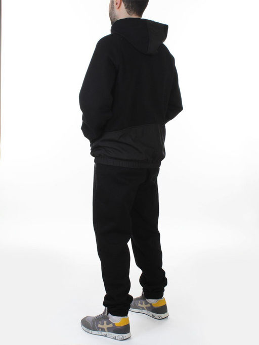 AAL-710 BLACK Костюм спортивный мужской (85% хлопок, 15% полиэстер)