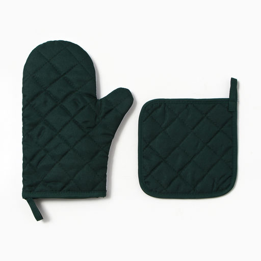 Набор кухонный Клевер варежка-прихватка 20?27 см, прихватка 17?17 см 100% п/э