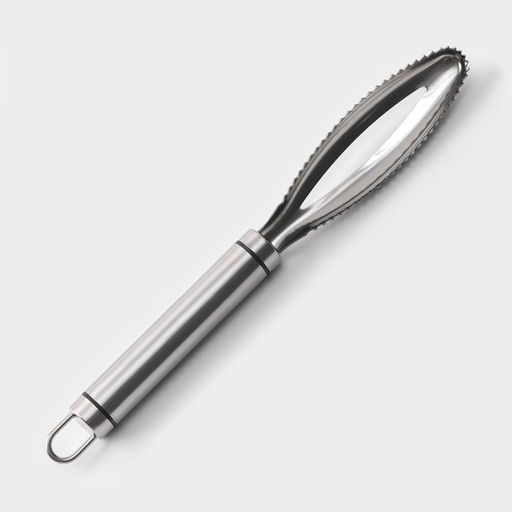 Рыбочистка Magistro Solid, нержавеющая сталь, хромированная