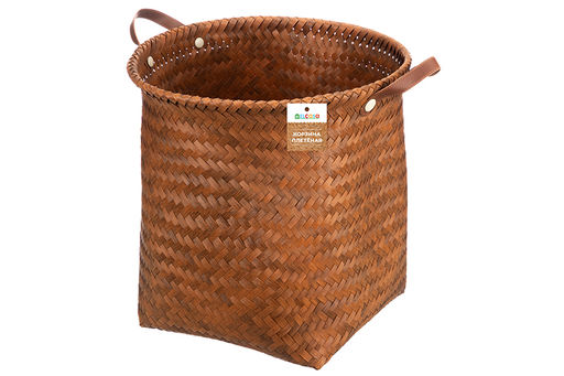 Корзина плетеная д/хранения 38*38*42 см, с ручками, полиротанг - Elan gallery фото 6