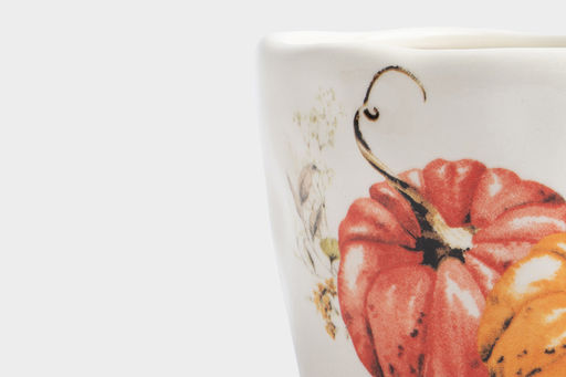 Кружка, 320 мл, керамика, молочная, Тыквы, Bright pumpkin - Anna lafarg фото 5
