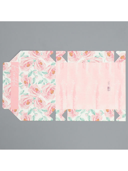 Цена за 5 шт. Кондитерская упаковка, коробка Нежность, 14?14?3.5 см