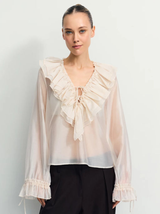 Блуза из шифона с воланами / Zarina