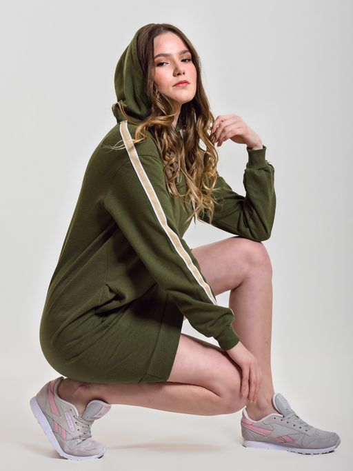 Туника "Тренд 4" хаки, футер начес