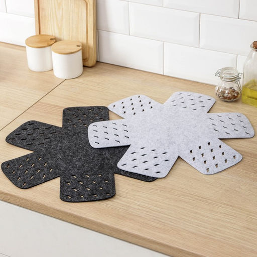 Салфетки - вкладыши для посуды Доляна «Грэй», 2 шт, 38×38 см