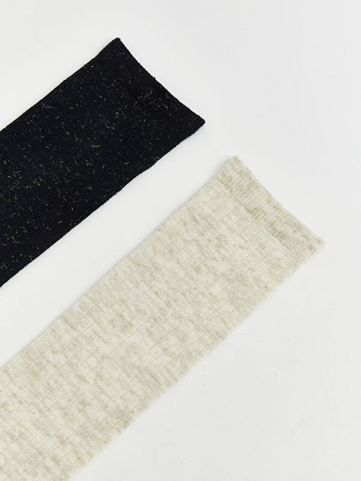 K?z ?ocuk Diz Alt? ?orap 2li