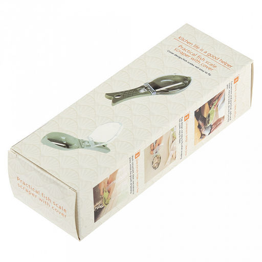 Рыбочистка Окунь пластмассовая 15,5х5,4х4см, с ручкой, с крышкой, цвета в ассортименте: розовый, серый, в коробке (Китай) - Домашняя мода фото 7