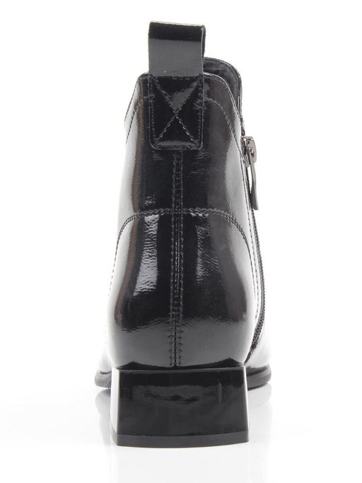 01-M43-17 BLACK Ботинки демисезонные женские (натуральная кожа)