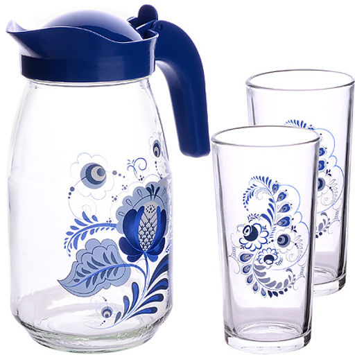 1607-2-Д Гжель Набор для воды 3пр