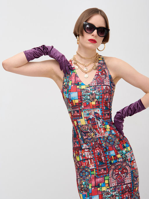 Платье с принтом масло OD-632-3 - Tantino фото 9