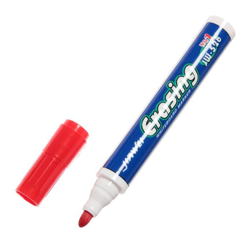 Цена за 10 шт. Маркер для магнитно-маркерной доски, круг, 2.8 мм, красный