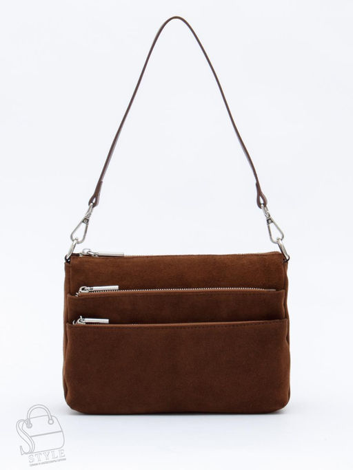 Сумка женская кожаная 8269PEF cocoa Polina&Eiterou  в Новосибирске