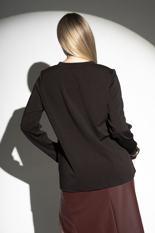 Лонгслив с V- образным вырезом