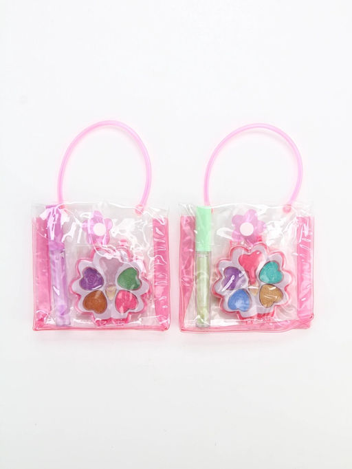 Косметика детская в сумочке «Ты прекрасна» для девочек: блеск прозрачный 10 г, тени 4 цвета, МИКС