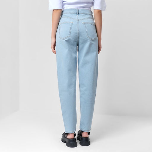 Джинсы женские мом MIST: Denim, размер (25) 40-42, голубые