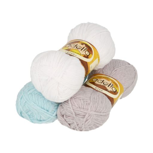 Пряжа ADELIA KISS 100% полиэстер 10 шт. х 50 г 145 м  7 м